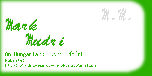 mark mudri business card